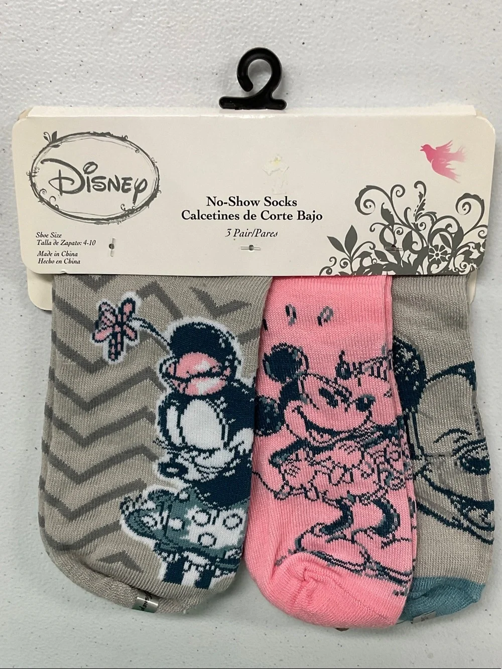 Disney womens No-Show Socks - Mickey and Minnie
